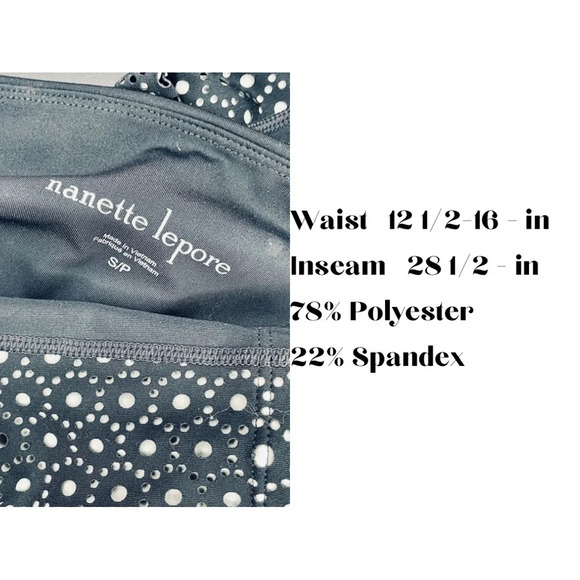 Nanette Lepore Leggings with Lastercut Lace Detail - Picture 4 of 4